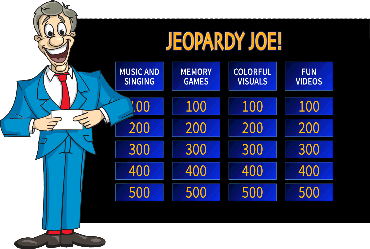 JEOPARDY JOE! - A New and Exciting Collection of Knowledge and Memory Games for Young and Old